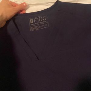 FIGS Scrub Top Navy Blue